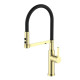 Змішувач для кухні Mixxus PREMIUM PULL 017 BRUSHED GOLD REFL.BLACK (MI8280)