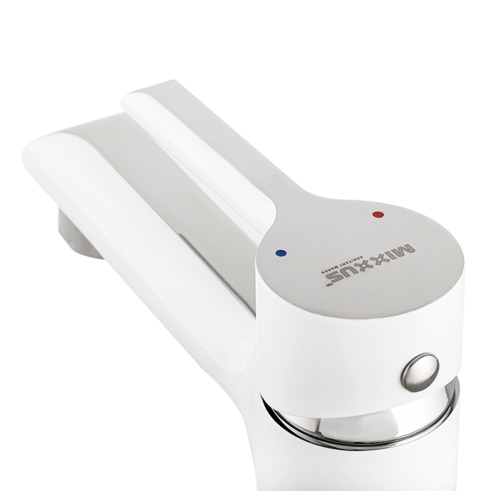 Змішувач для раковини MIXXUS PREMIUM EDEM 001 (WHITE) (MI5843)