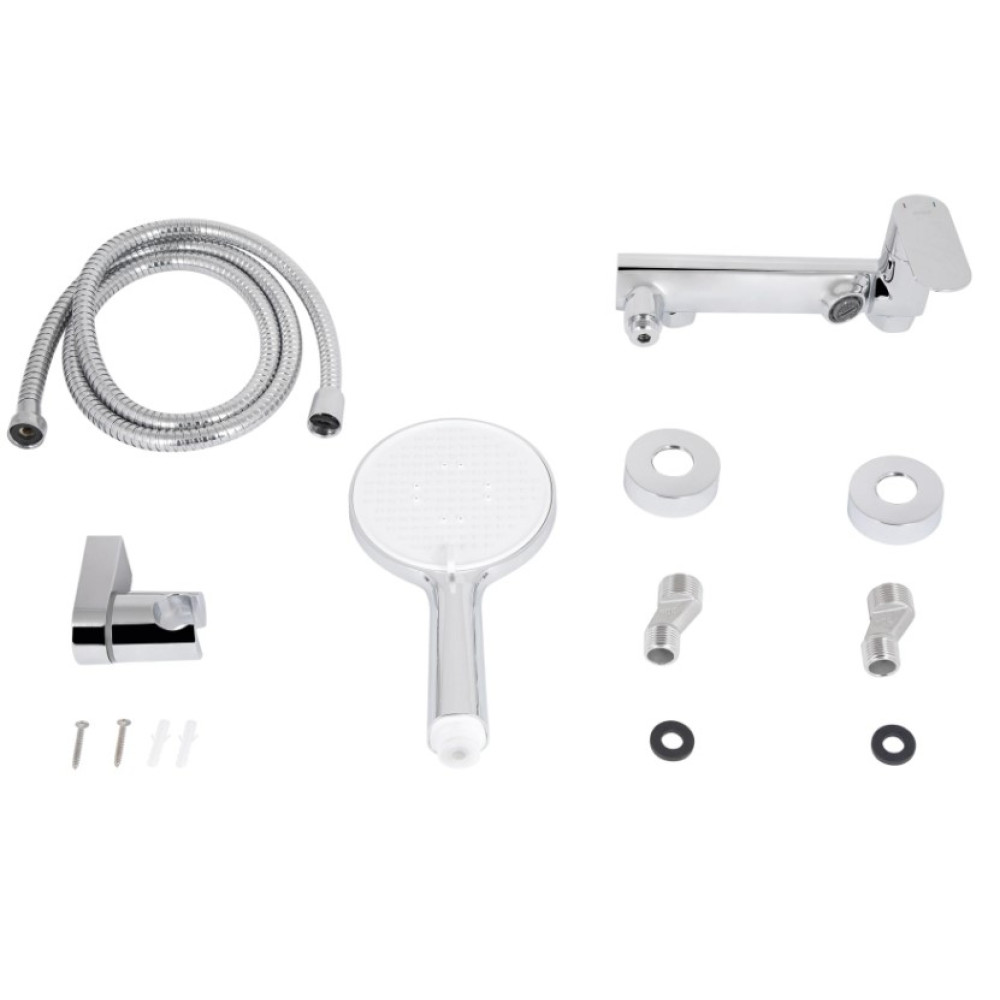 Смеситель для ванны Qtap Evia Chrome QTEVI260CRM47578