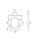 Унитаз подвесной Mixxus Ellipse-0310-T3 система смыва Tornado 3.0 (MI8426)