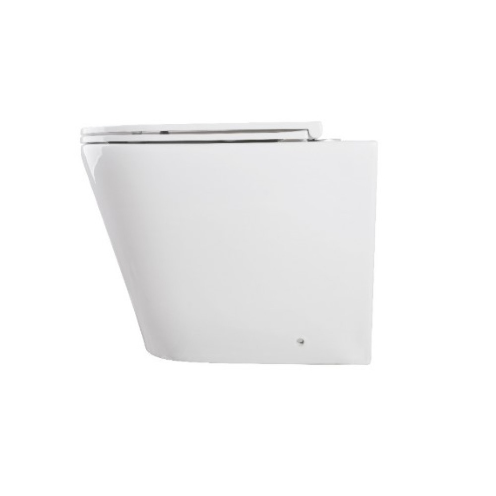 Унітаз підлоговий безбачковий Mixxus Premium Bevel-0702-T3 система змиву Tornado 3.0 (MP6715)
