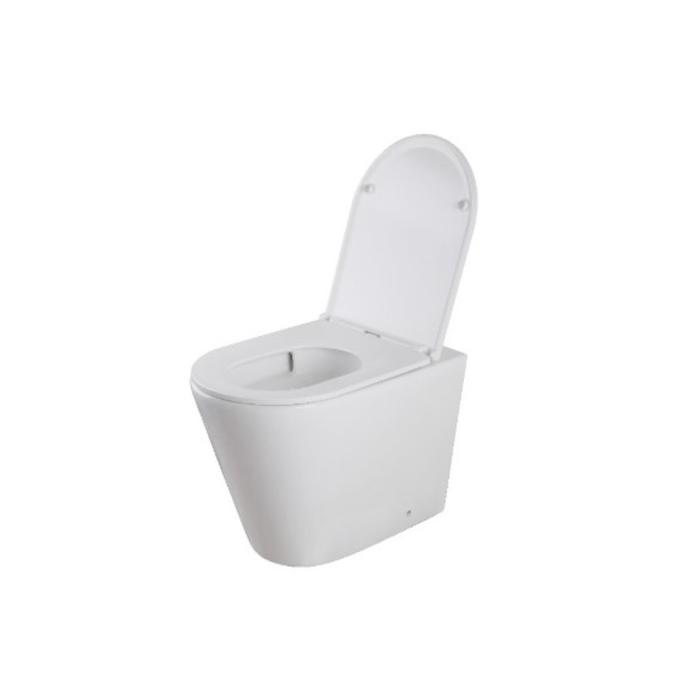 Унітаз підлоговий безбачковий Mixxus Premium Bevel-0702-T3 система змиву Tornado 3.0 (MP6715)
