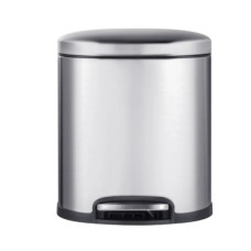 Мусорное ведро Mixxus Premium Topper-TC0205 SS Color с плавным закрытием овальное, 5 л, нержавейка (MI7059)