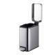 Відро для сміття Mixxus Premium Quadro-TC0105 SS Color з плавним закриттям, прямокутне, 5 л, нержавійка (MI7062)