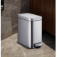 Відро для сміття Mixxus Premium Quadro-TC0105 SS Color з плавним закриттям, прямокутне, 5 л, нержавійка (MI7062)