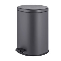 Відро для сміття Mixxus Premium Olivary-TC0105 Graphite з плавним закриттям, овальне, 5 л, графіт (MI7063)