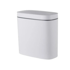 Мусорное ведро сенсорное овальное Mixxus Flat-TC0109 White 9 л белое (MI7074)