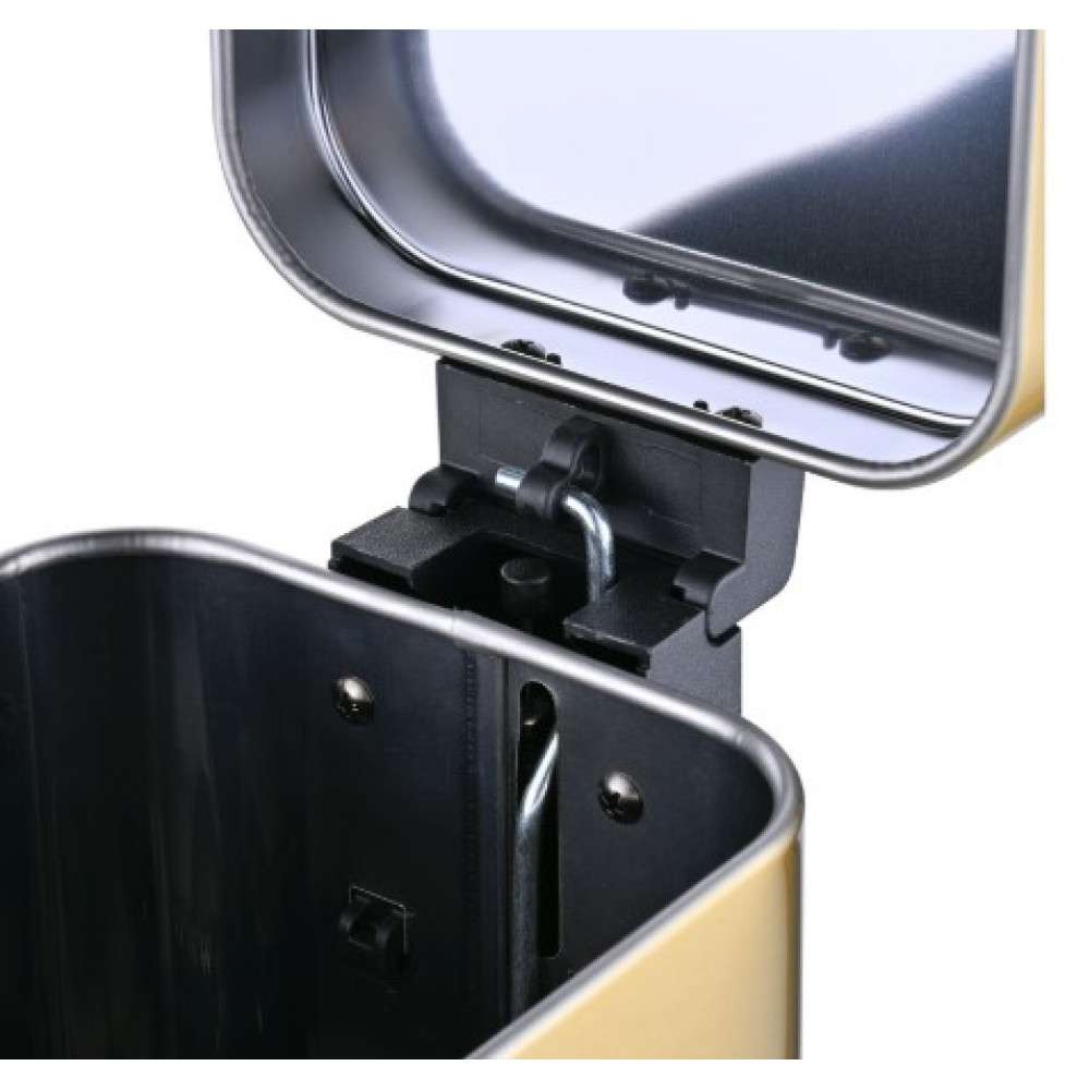 Відро для сміття Mixxus Premium Quadro-TC0105 Brushed Gold з плавним закриттям, прямокутне 5 л золотий (MI8394)