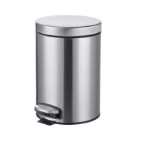 Відро для сміття Mixxus Ellipse-TC0212 SS Color з плавним закриттям, кругле, 12 л, нержавійка (MI8399)