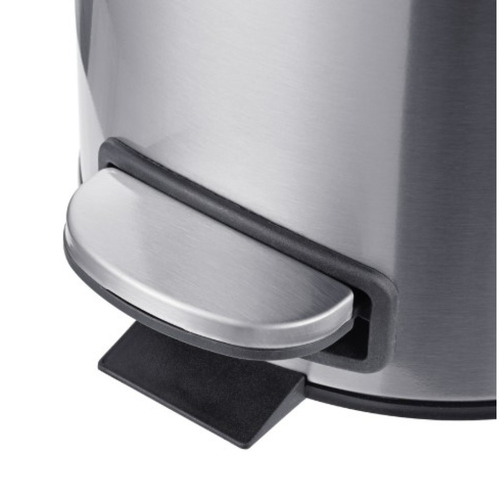 Мусорное ведро Mixxus Ellipse-TC0212 SS Color с плавным закрытием, круглое, 12 л, нержавейка (MI8399)
