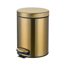 Мусорное ведро Mixxus Ellipse-TC0205 Brushed Gold с плавным закрытием, круглое, 5 л, золотой (MI8400)