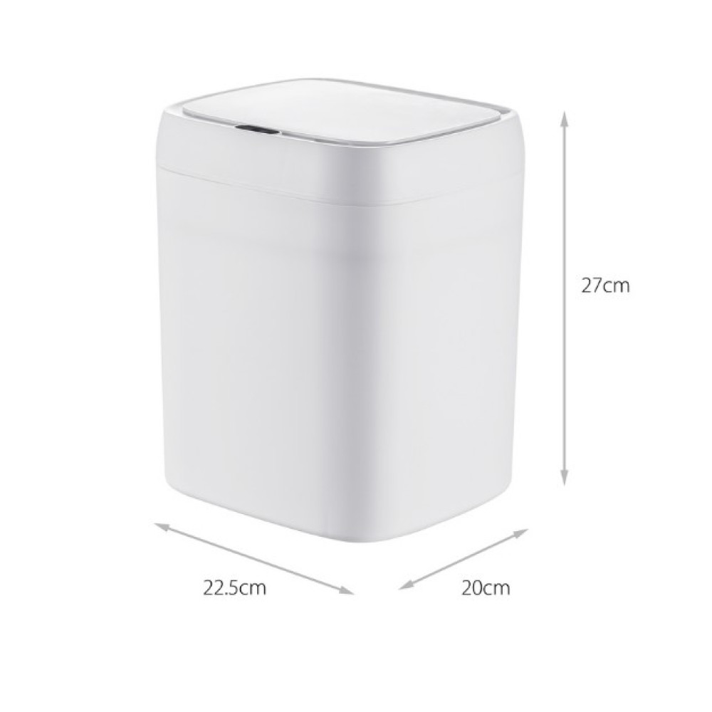Мусорное ведро Mixxus Wave-TC0212 White сенсорное прямоугольное 12 л белый (MI8403)