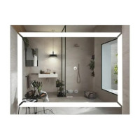 Дзеркало Mixxus Light MR01-80x60 (годинник, LED-підсвічування, антизапотівання) (MI5998)