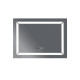 Зеркало Mixxus Light MR01-80x60 (часы, LED-подсветка, антизапотеваниt) (MI5998)
