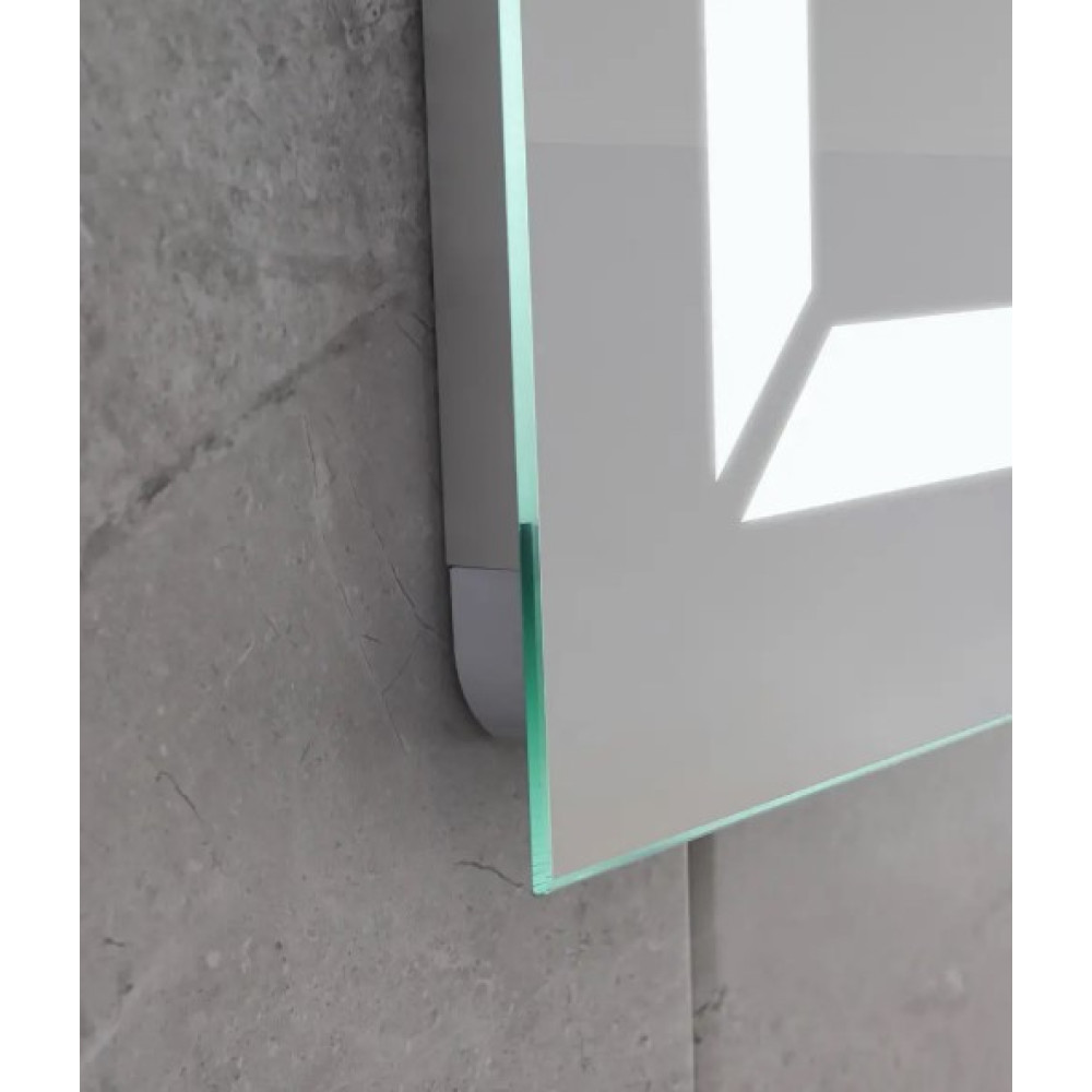 Зеркало Mixxus Light MR01-80x60 (часы, LED-подсветка, антизапотеваниt) (MI5998)