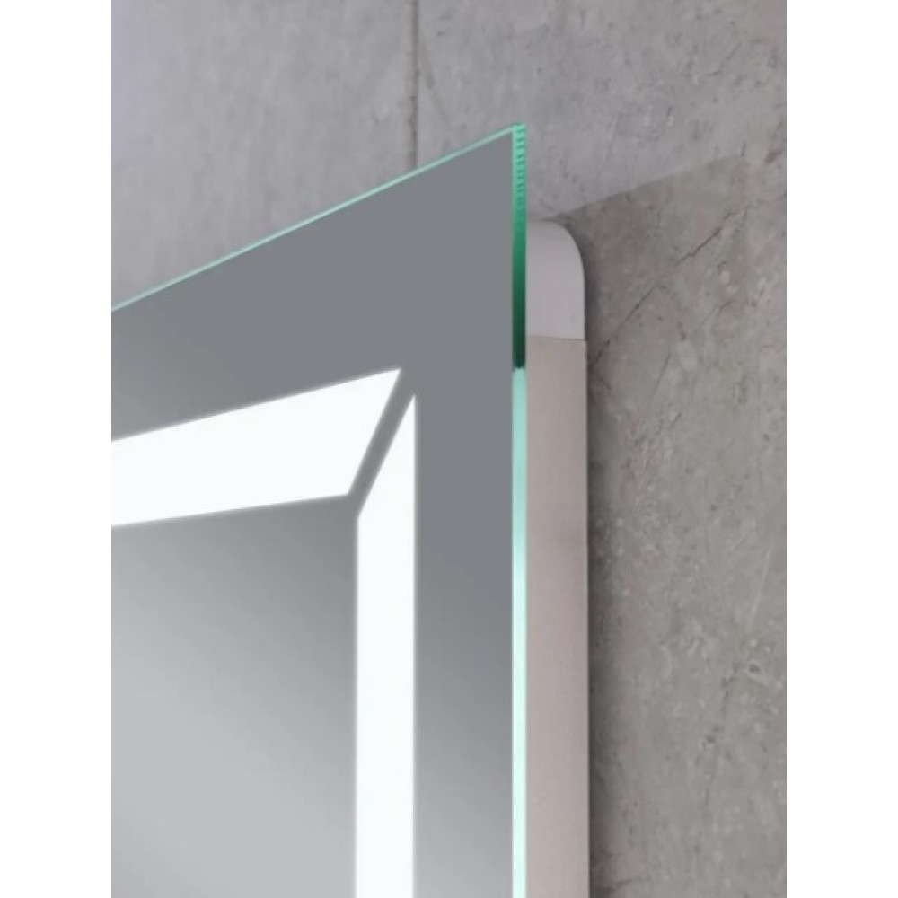 Зеркало Mixxus Light MR01-80x60 (часы, LED-подсветка, антизапотеваниt) (MI5998)