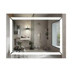 Зеркало Mixxus Light MR01-90x70 (часы, LED-подсветка, антизапотевка) (MI5999)