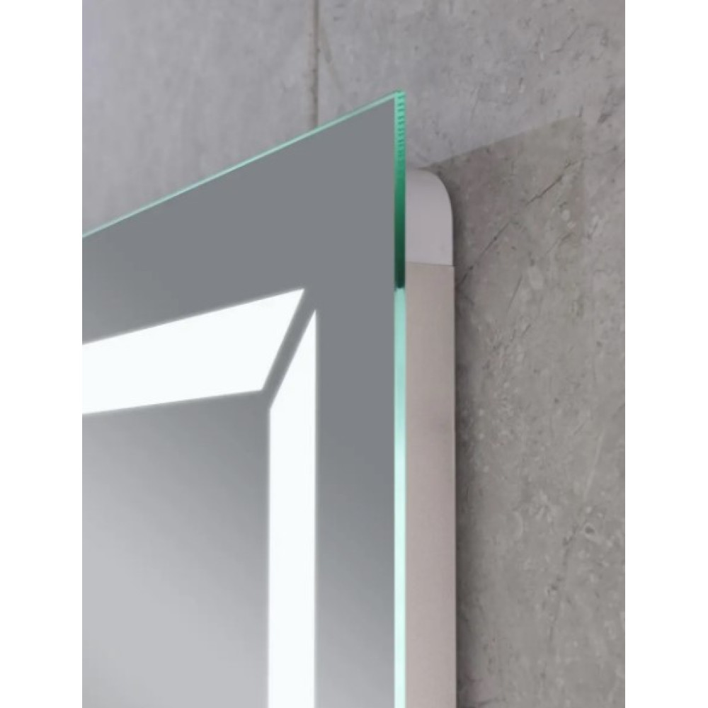 Дзеркало Mixxus Light MR01-90x70 (годинник, LED-підсвічування, антизапотівання) (MI5999)
