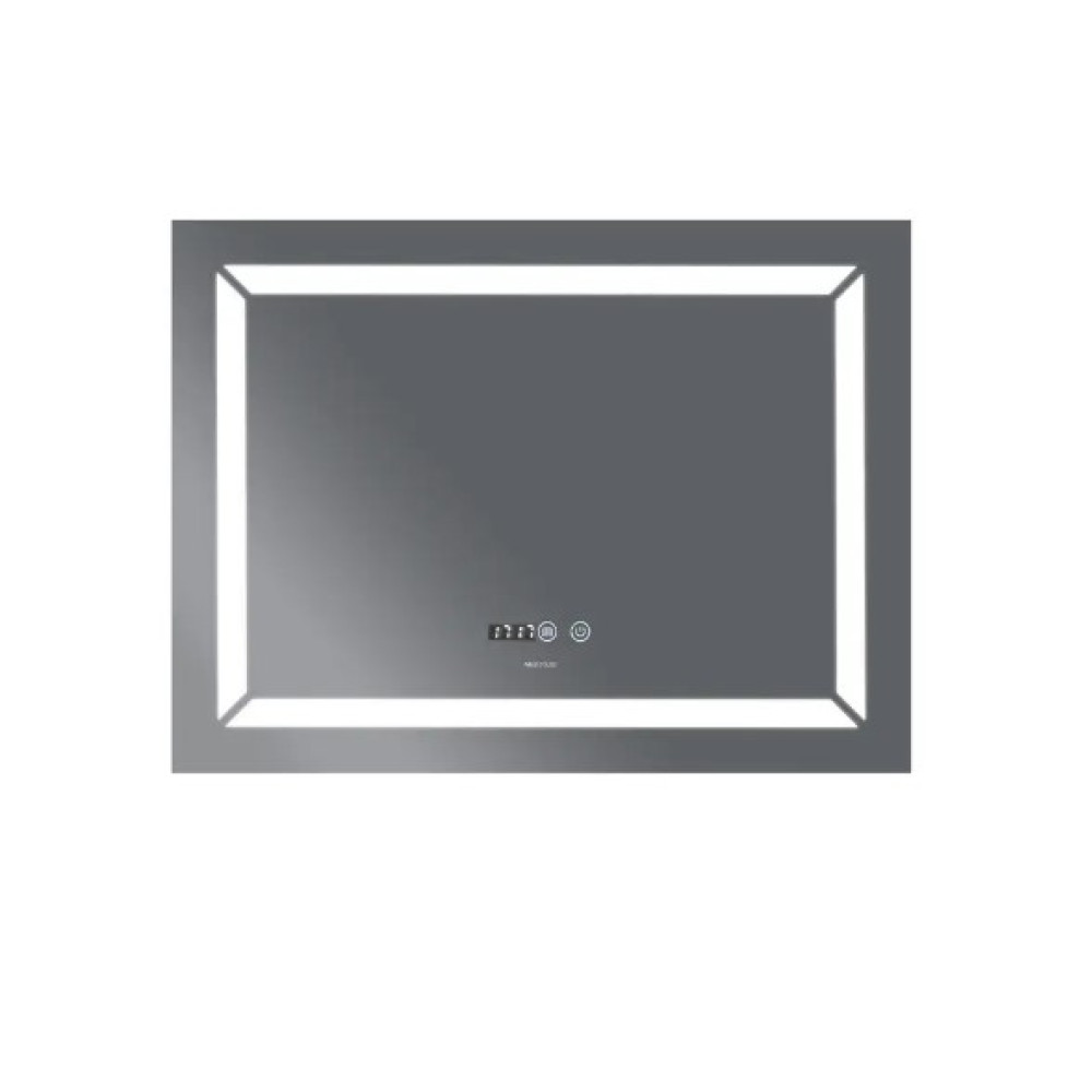 Дзеркало Mixxus Light MR01-90x70 (годинник, LED-підсвічування, антизапотівання) (MI5999)