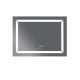 Дзеркало Mixxus Light MR01-90x70 (годинник, LED-підсвічування, антизапотівання) (MI5999)