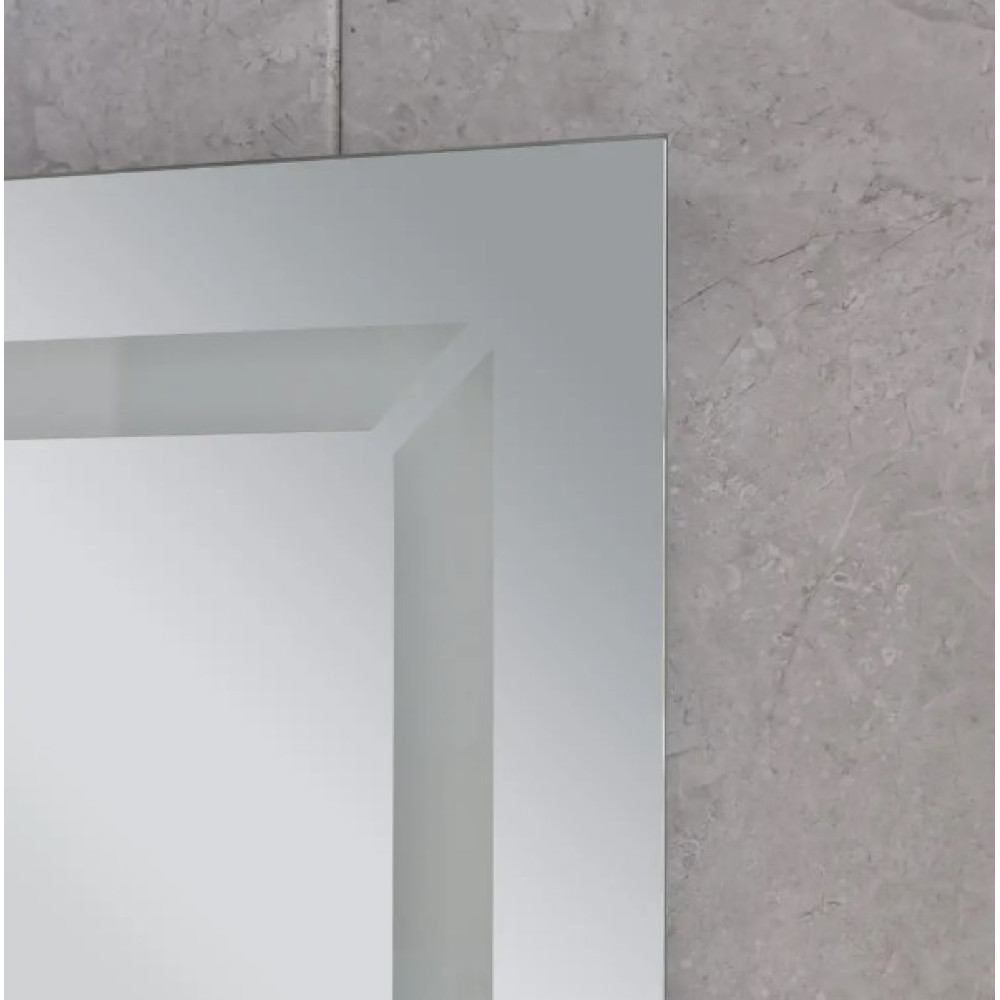 Дзеркало Mixxus Light MR01-70x50 (годинник, LED-підсвічування, антизапотівання) (MI6000)