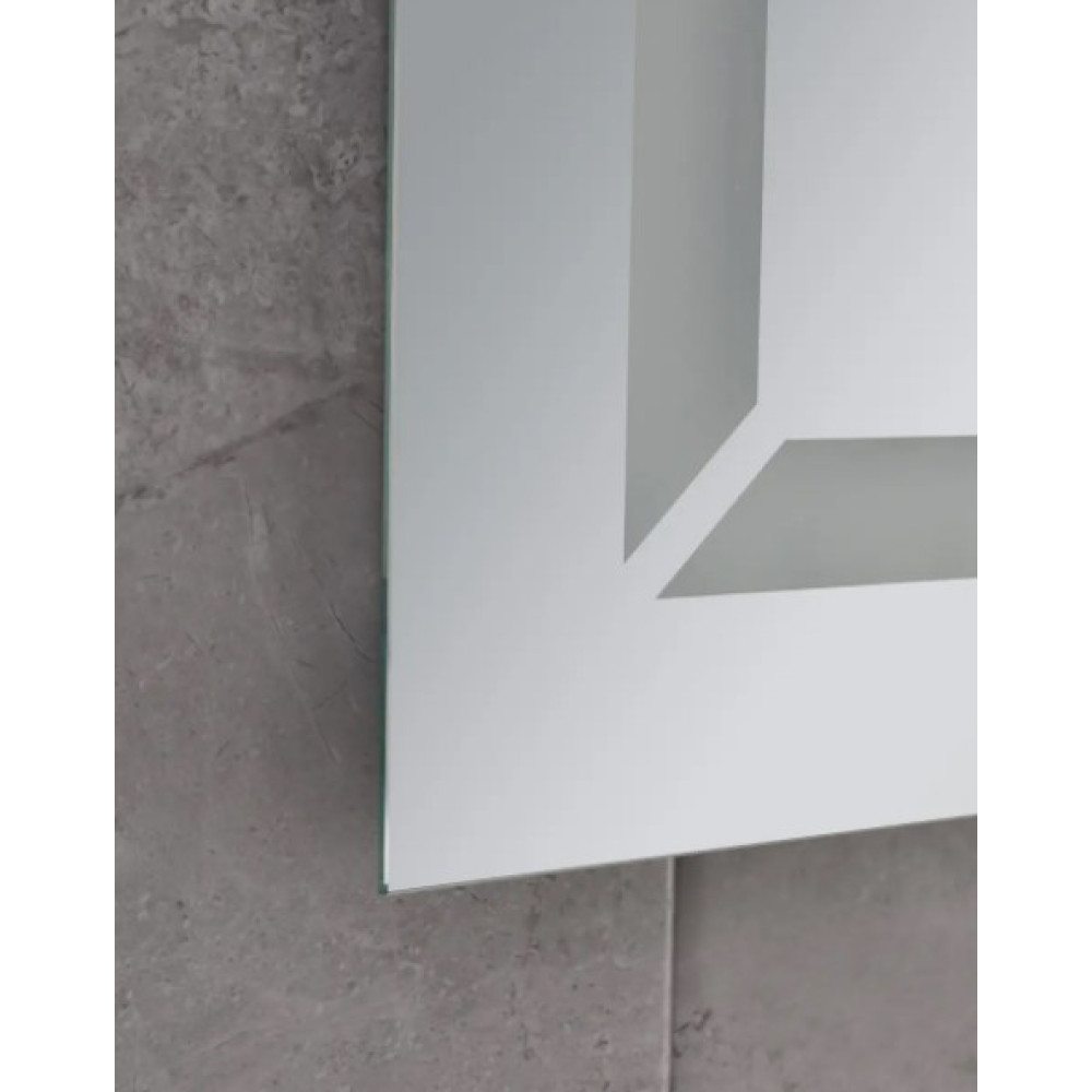 Дзеркало Mixxus Light MR01-70x50 (годинник, LED-підсвічування, антизапотівання) (MI6000)