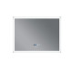 Дзеркало Mixxus FLAT MR04-100x60 з LED Touch, Anti-fog, димером, регулюванням яскравості, годинником (MI6008)