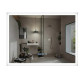 Дзеркало Mixxus FLAT MR04-100x60 з LED Touch, Anti-fog, димером, регулюванням яскравості, годинником (MI6008)