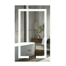 Зеркало Mixxus Hard MR06-50x80 (часы, LED-подсветка, антизапотевка) (MI6011)