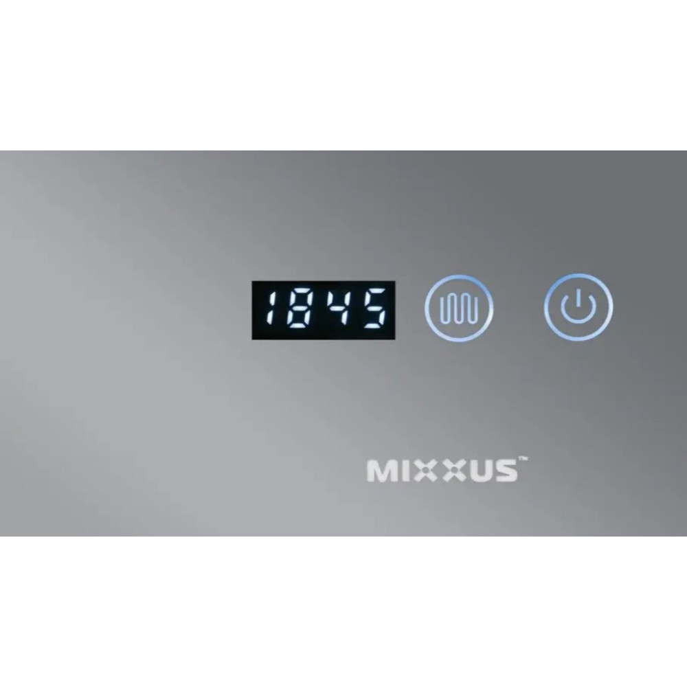 Дзеркало Mixxus Hard MR06-50x80 (годинник, LED-підсвічування, антизапотівання) (MI6011)