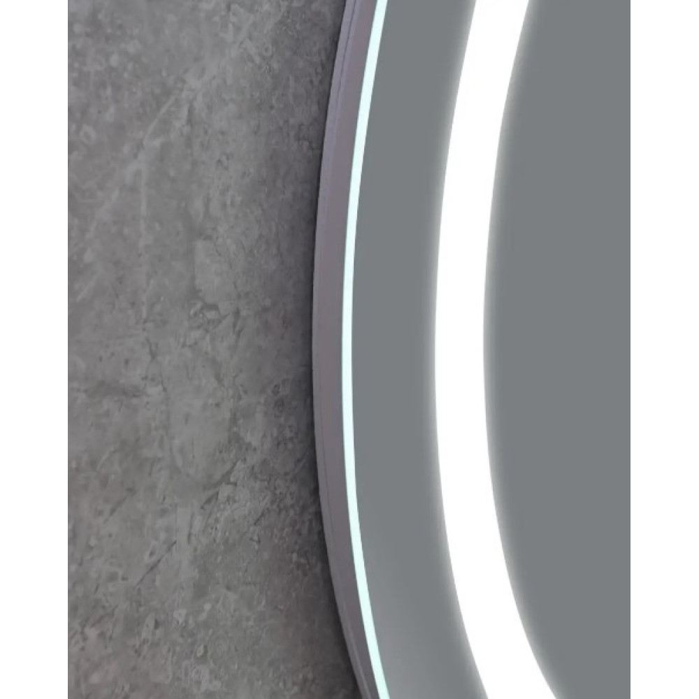 Дзеркало Mixxus Plain MC02-60 (годинник, LED-підсвічування, антизапотівання) (MI6012)