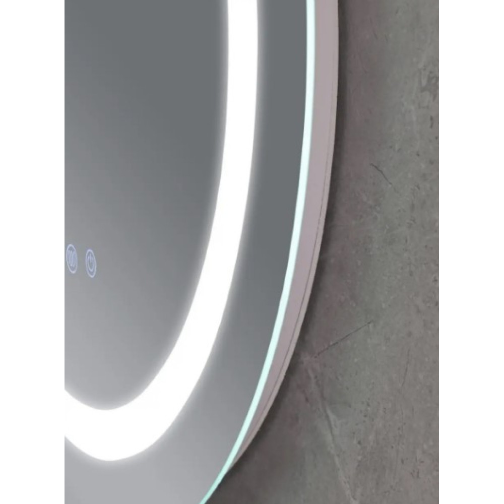 Дзеркало Mixxus Plain MC02-60 (годинник, LED-підсвічування, антизапотівання) (MI6012)