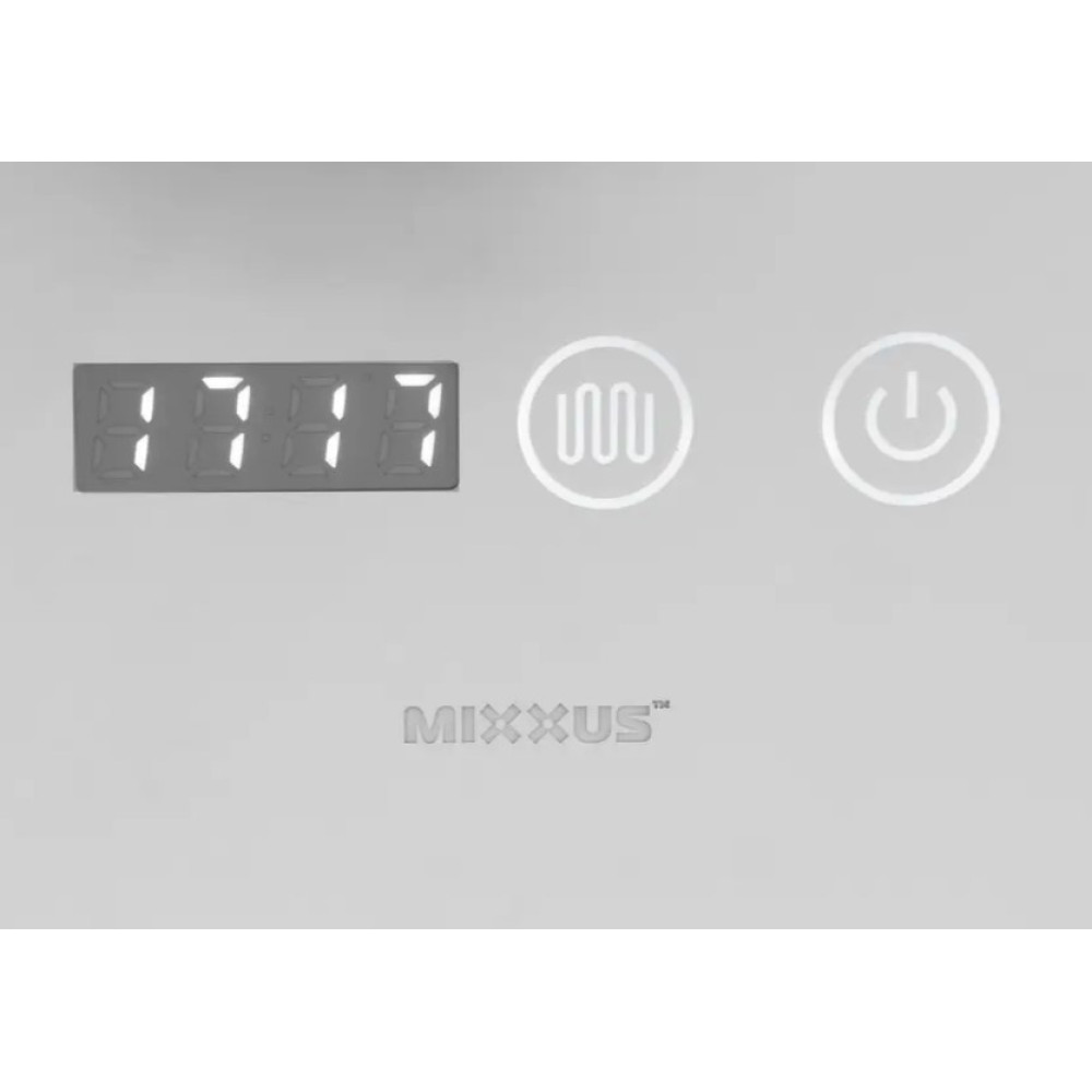 Дзеркало Mixxus Plain MC02-60 (годинник, LED-підсвічування, антизапотівання) (MI6012)