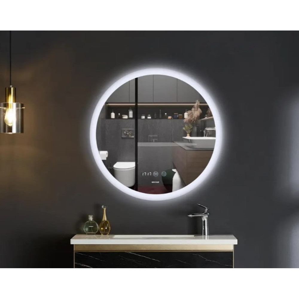Зеркало Mixxus Plain MC10-60 (часы, LED-подсветка, антизапотевание) (MI6013)
