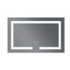 Дзеркало Mixxus HARD MR07-80x50 з LED Touch, Anti-fog, димером, регулюванням яскравості (MI6658)