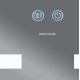 Дзеркало Mixxus HARD MR07-80x50 з LED Touch, Anti-fog, димером, регулюванням яскравості (MI6658)