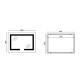 Дзеркало Mixxus HARD MR07-80x50 з LED Touch, Anti-fog, димером, регулюванням яскравості (MI6658)