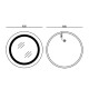 Зеркало Mixxus PLAIN MC02-60-CASE с LED Touch, Anti-fog, димером, рег. яркости, часами (MI6661)