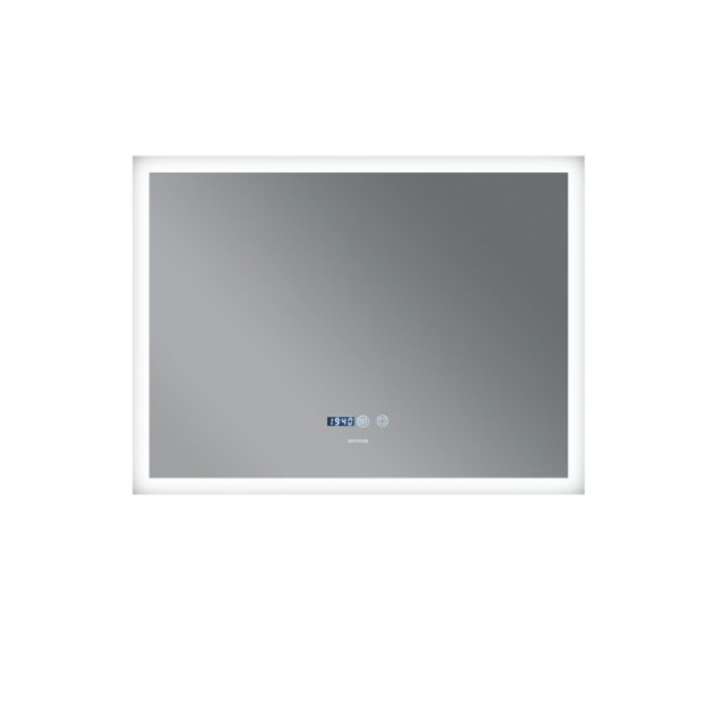 Дзеркало Mixxus FLAT MR04-100x80 з LED Touch, Anti-fog, димером, регулюванням яскравості, годинником (MI6927)