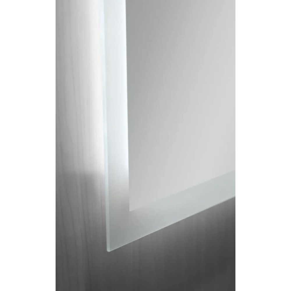 Дзеркало Mixxus FLAT MR04-80x60 з LED Touch, Anti-fog, димером, регулюванням яскравості, годинником (MI6928)