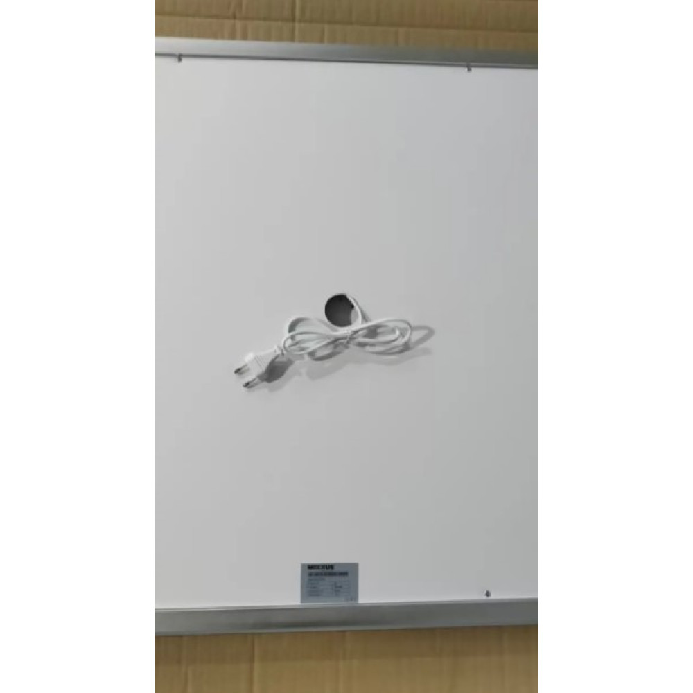 Дзеркало Mixxus FLAT MR04-80x60 з LED Touch, Anti-fog, димером, регулюванням яскравості, годинником (MI6928)