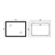 Дзеркало Mixxus FLAT MR04-80x60 з LED Touch, Anti-fog, димером, регулюванням яскравості, годинником (MI6928)