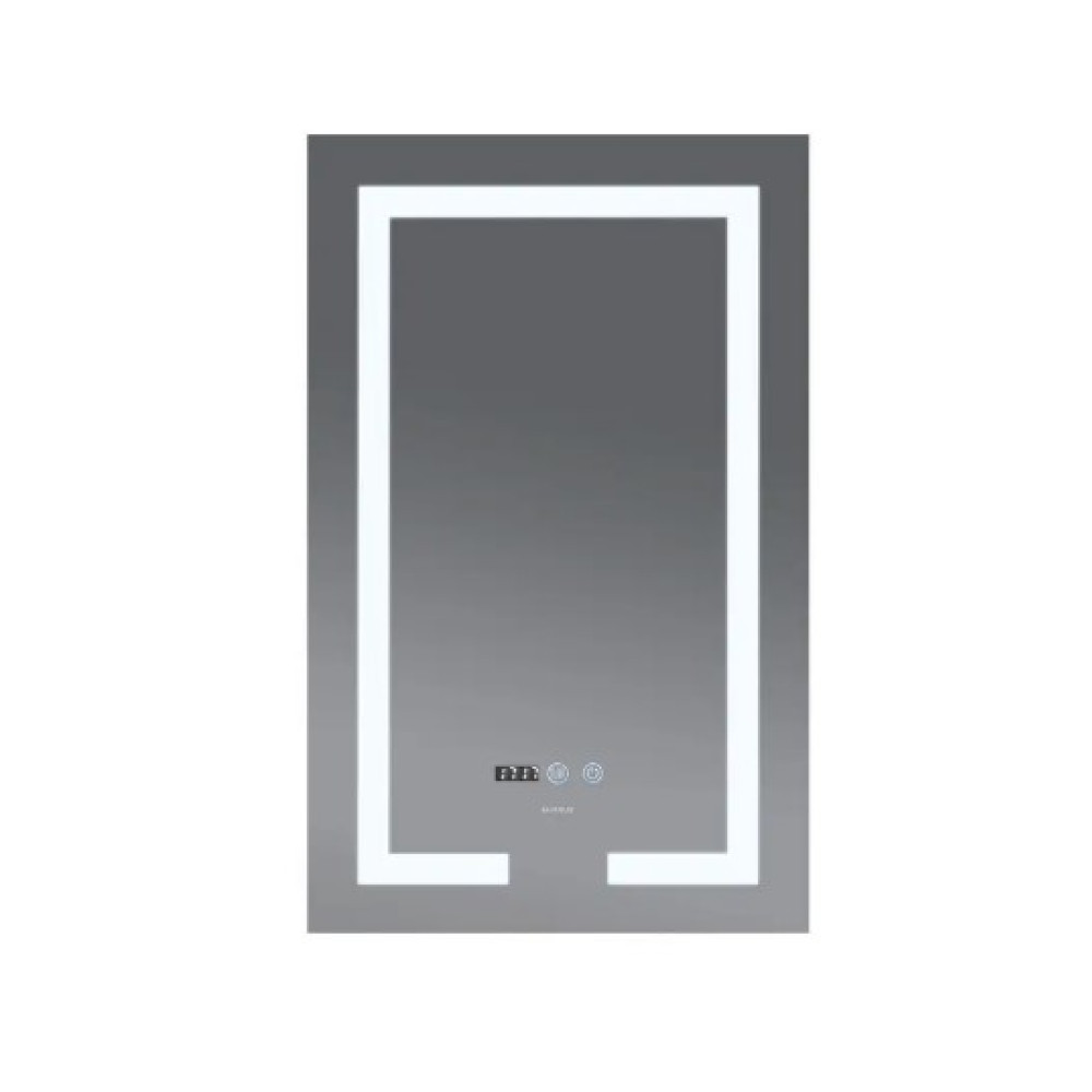 Дзеркало Mixxus ARD MR06-60x80 з LED Touch, Anti-fog, димером, регулюванням яскравості, годинником (MI6929)
