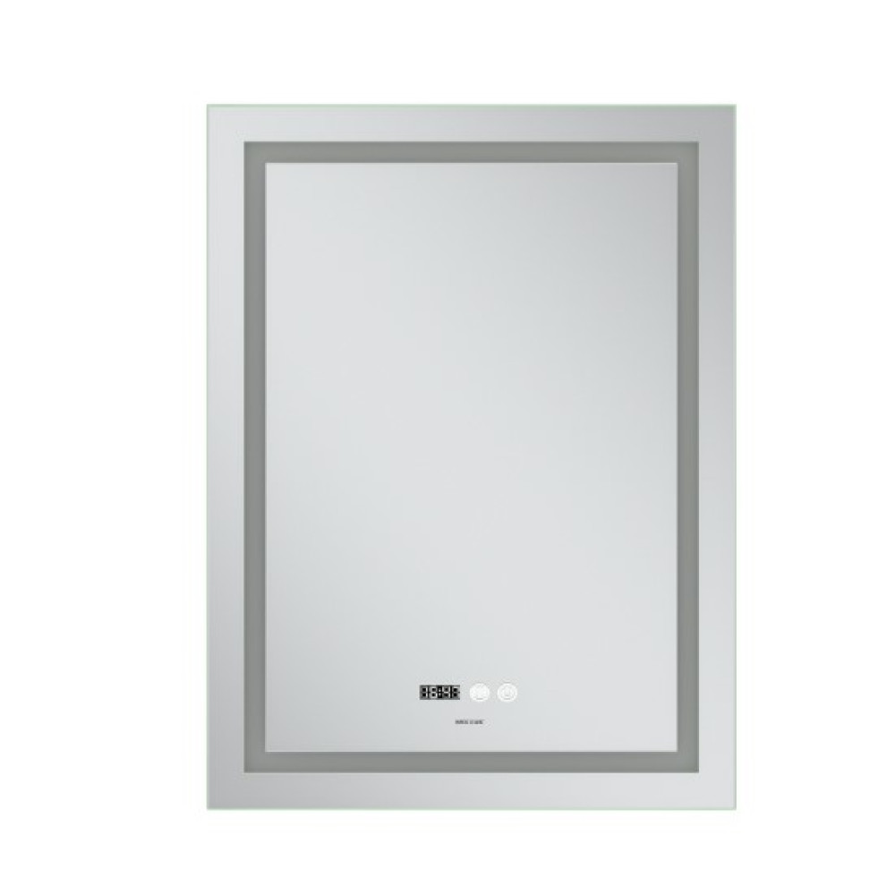 Дзеркало Mixxus Premium FLASH MR21-60x80 (LED Touch, Anti-fog, годинник) (MP6617)
