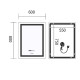 Дзеркало Mixxus Premium FLASH MR21-60x80 (LED Touch, Anti-fog, годинник) (MP6617)
