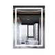 Дзеркало Mixxus Premium FLASH MR21-60x80 (LED Touch, Anti-fog, годинник) (MP6617)