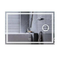 Зеркало Mixxus Premium QUADRO MR20-100x70 (LED Touch, Anti-fog, линза) (MP6622)