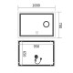 Дзеркало Mixxus Premium QUADRO MR20-100x70 (LED Touch, Anti-fog, лінза) (MP6622)