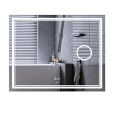 Зеркало Mixxus Premium QUADRO MR20-100x80 (LED Touch, Anti-fog, линза) (MP6623)