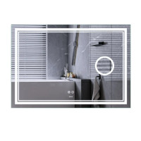 Дзеркало Mixxus Premium QUADRO MR20-120x80 (LED Touch, Anti-fog, лінза) (MP6624)